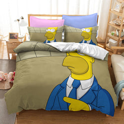 The Simpsons Pattern Bedding Set Quilt Covers Without Filler (Online Order Only)