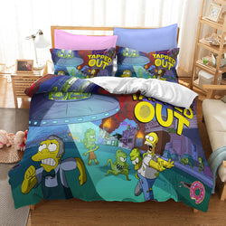 The Simpsons Pattern Bedding Set Quilt Covers Without Filler (Online Order Only)