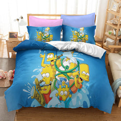 The Simpsons Pattern Bedding Set Quilt Covers Without Filler (Online Order Only)