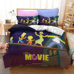 The Simpsons Pattern Bedding Set Quilt Covers Without Filler (Online Order Only)