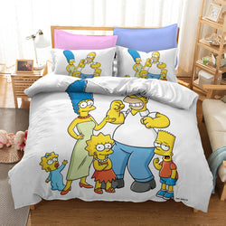 The Simpsons Pattern Bedding Set Quilt Covers Without Filler (Online Order Only)