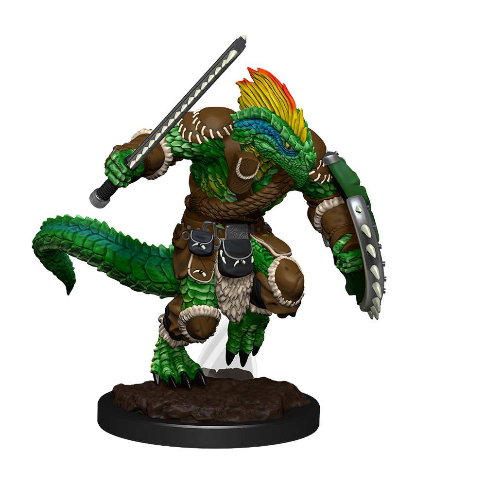 D&D: Nolzur's Marvelous Miniatures - Lizardfolk Barbarian & Lizardfolk Cleric (ONLINE ORDER ONLY)