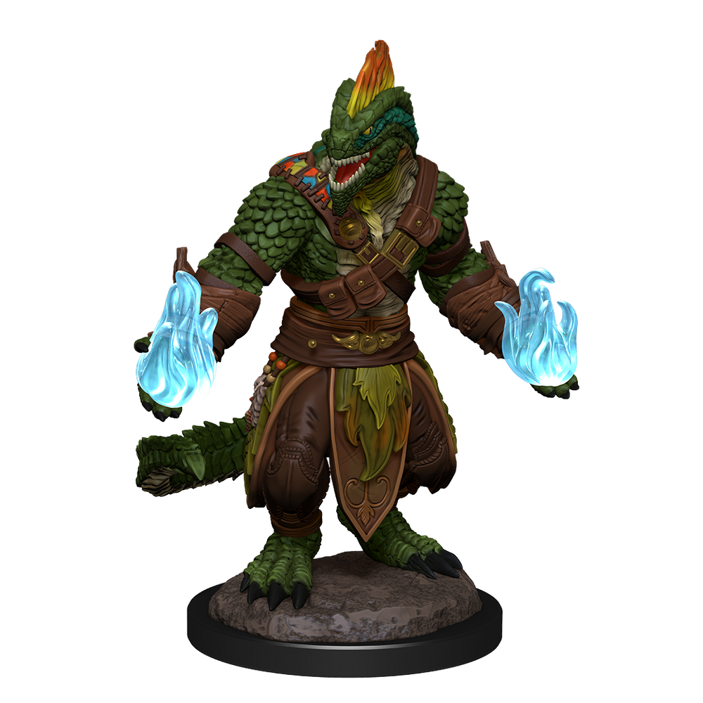D&D: Nolzur's Marvelous Miniatures - Lizardfolk Barbarian & Lizardfolk Cleric (ONLINE ORDER ONLY)
