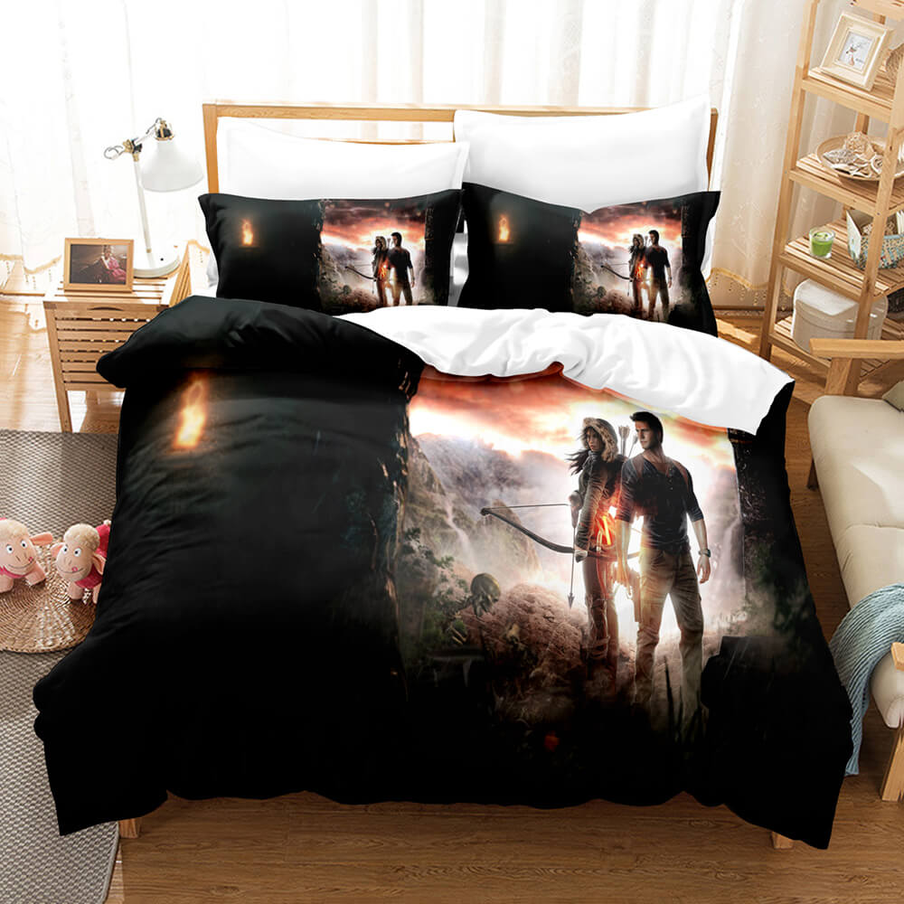 Uncharted Pattern Bedding Sets Quilt Covers Without Filler (Online Order Only)