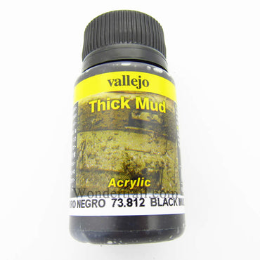 VAL73812 Black Thick Mud 40ml Bottle Acrylic Weathering Effects Vallejo (ONLINE ORDER ONLY)