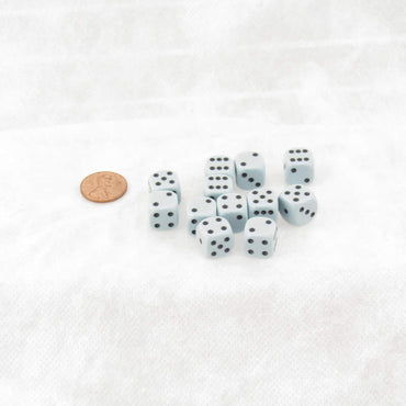 WCX25866E12 Blue Pastel Dice with Black Pips D6 12mm (1/2in) Pack of 12 (ONLINE ORDER ONLY)