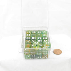 WCXDN1255E50 Spring Nebula Dice Luminary with White Pips 12mm (1/2in) D6 Set of 50 (ONLINE ORDER ONLY)