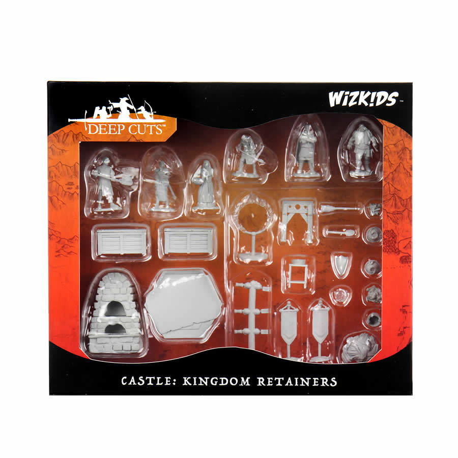 WZK90121 Towns People Castle No. 2 Miniatures Deep Cuts Unpainted Miniatures (ONLINE ORDER ONLY)