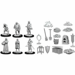 WZK90121 Towns People Castle No. 2 Miniatures Deep Cuts Unpainted Miniatures (ONLINE ORDER ONLY)