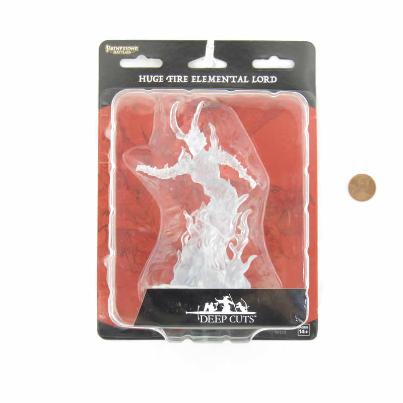 WZK90173 Huge Fire Elemental Lord Miniature Pathfinder Battles Deep Cuts Unpainted Miniatures (ONLINE ORDER ONLY)