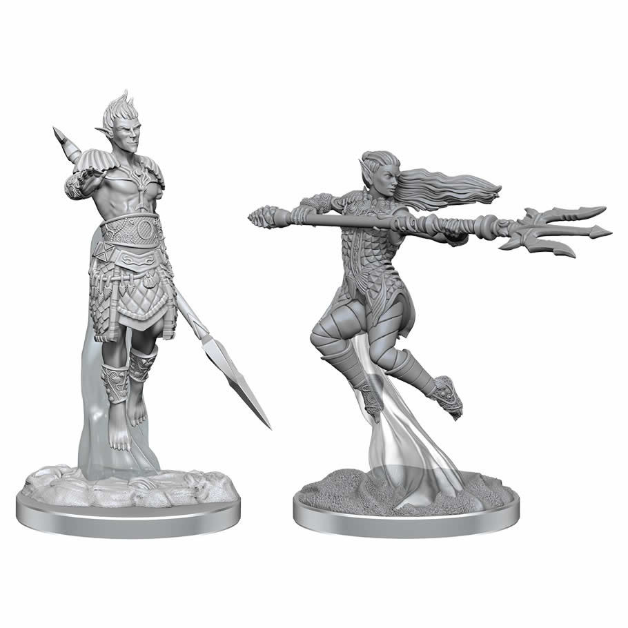 WZK90613 Sea Elf Fighters Nozurs Marvelous Miniatures D&D Unpainted Miniatures WizKids (ONLINE ORDER ONLY)