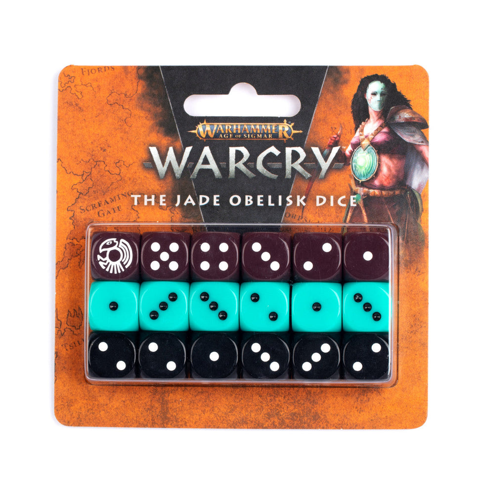 Warcry: The Jade Obelisk Dice Set (ONLINE ORDER ONLY)