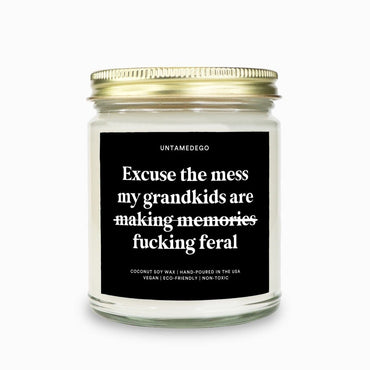 Excuse The Mess Funny Grandma Candle (ONLINE ORDER ONLY)