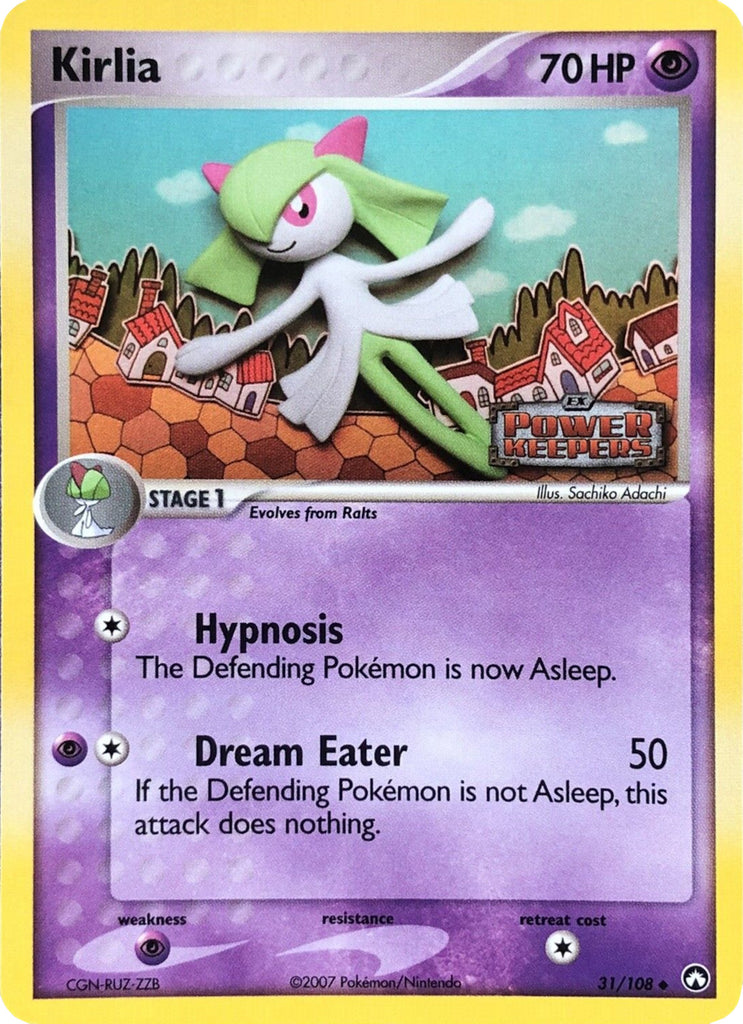 pokemon card kirlia Platinum Edition Uncommon Weakness Darkness 2 Resistance Fighting Pokemon card Kirlia 061/189 Like