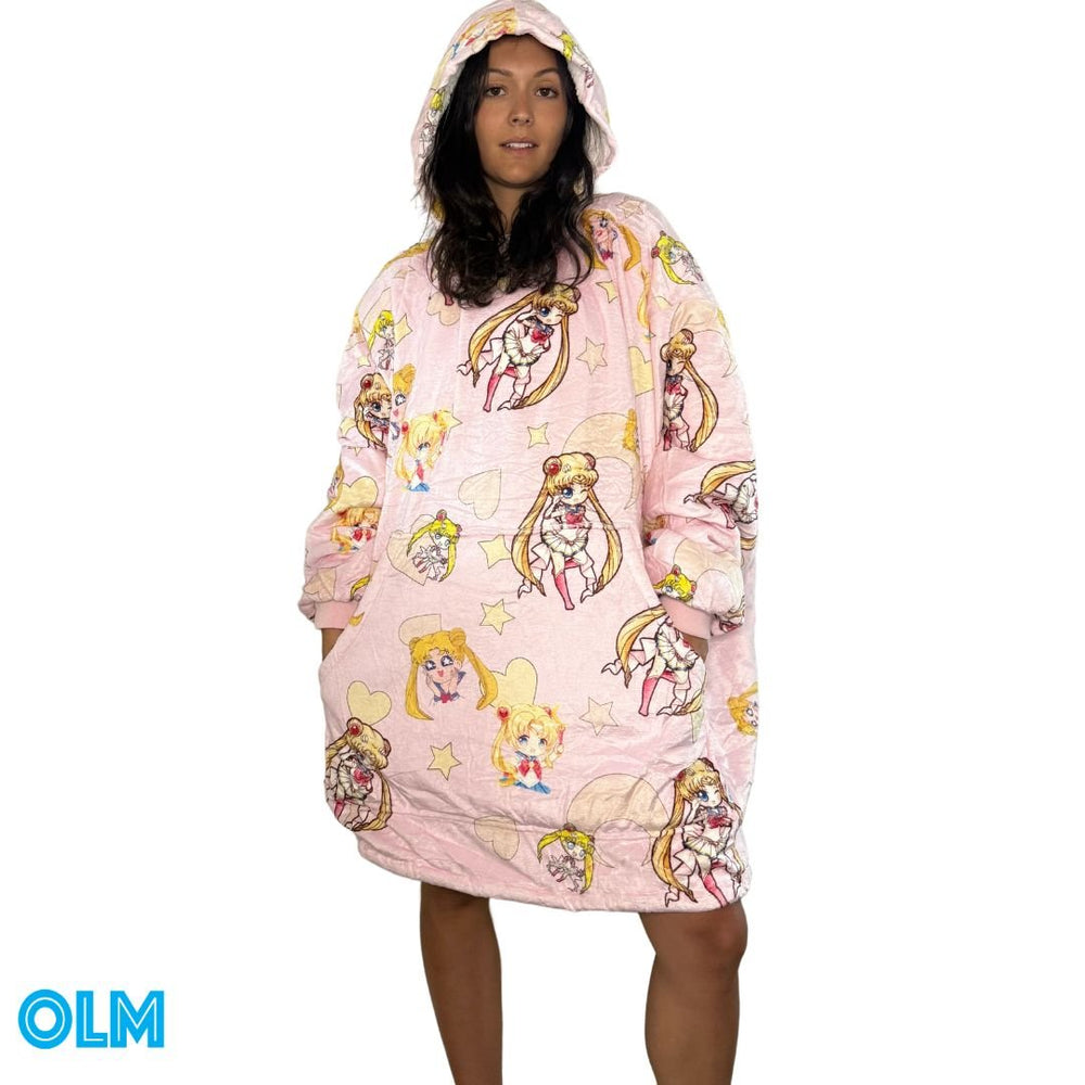 Sailor Moon Wearable Blanket Hoodie for Kids & Adults | OLM Toys (ONLINE ORDER ONLY)