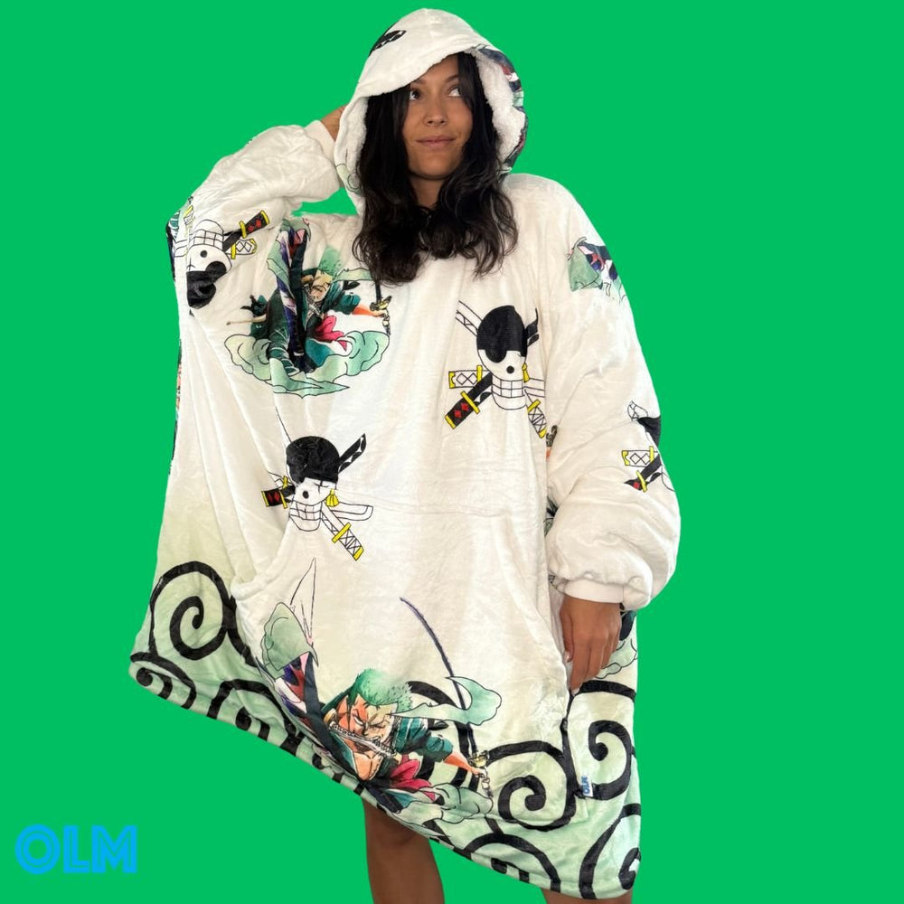 Zoro One Piece Wearable Blanket Hoodie for Kids & Adults | OLM Toys (ONLINE ORDER ONLY)