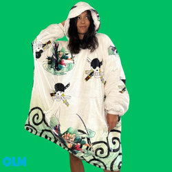 Zoro One Piece Wearable Blanket Hoodie for Kids & Adults | OLM Toys (ONLINE ORDER ONLY)