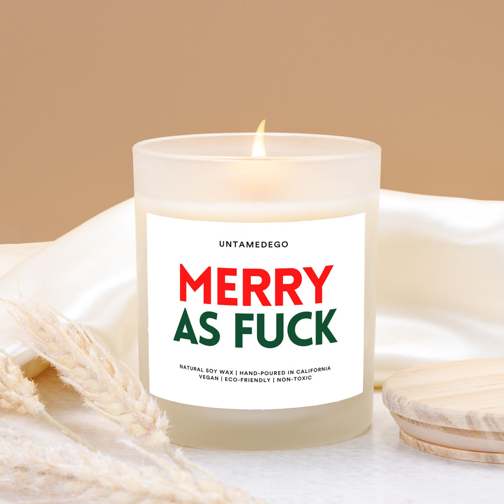 Merry As Fuck Christmas Candle (ONLINE ORDER ONLY)