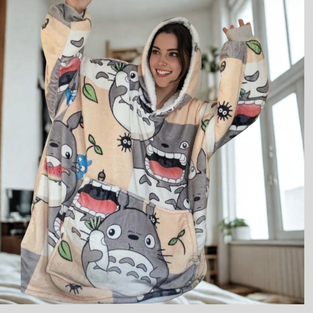 My Neighbor Totoro Wearable Blanket Hoodie for Kids & Adults | OLM Toys (ONLINE ORDER ONLY)