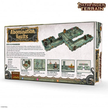 Pathfinder Terrain: Abomination Vaults Half-Height Walls (ONLINE ORDER ONLY)