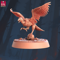 3D Printed STL Miniatures Vultures 28 - 32mm War Gaming D&D (Online Only)