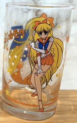 Sailor Moon Glass Cup j9i10 - Sailor Venus Retro Very Rare