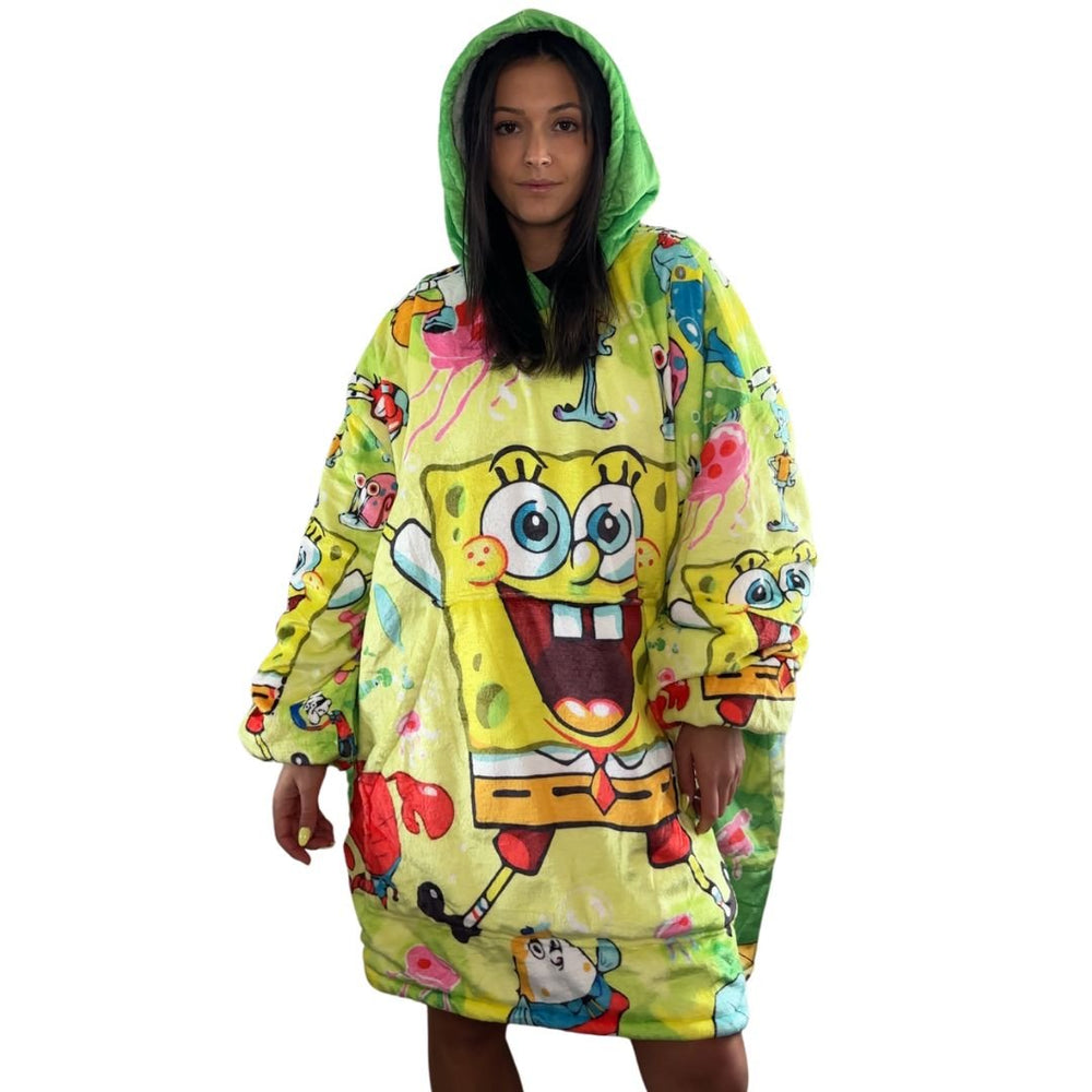 SpongeBob Wearable Blanket Hoodie for Kids & Adults (ONLINE ORDER ONLY)