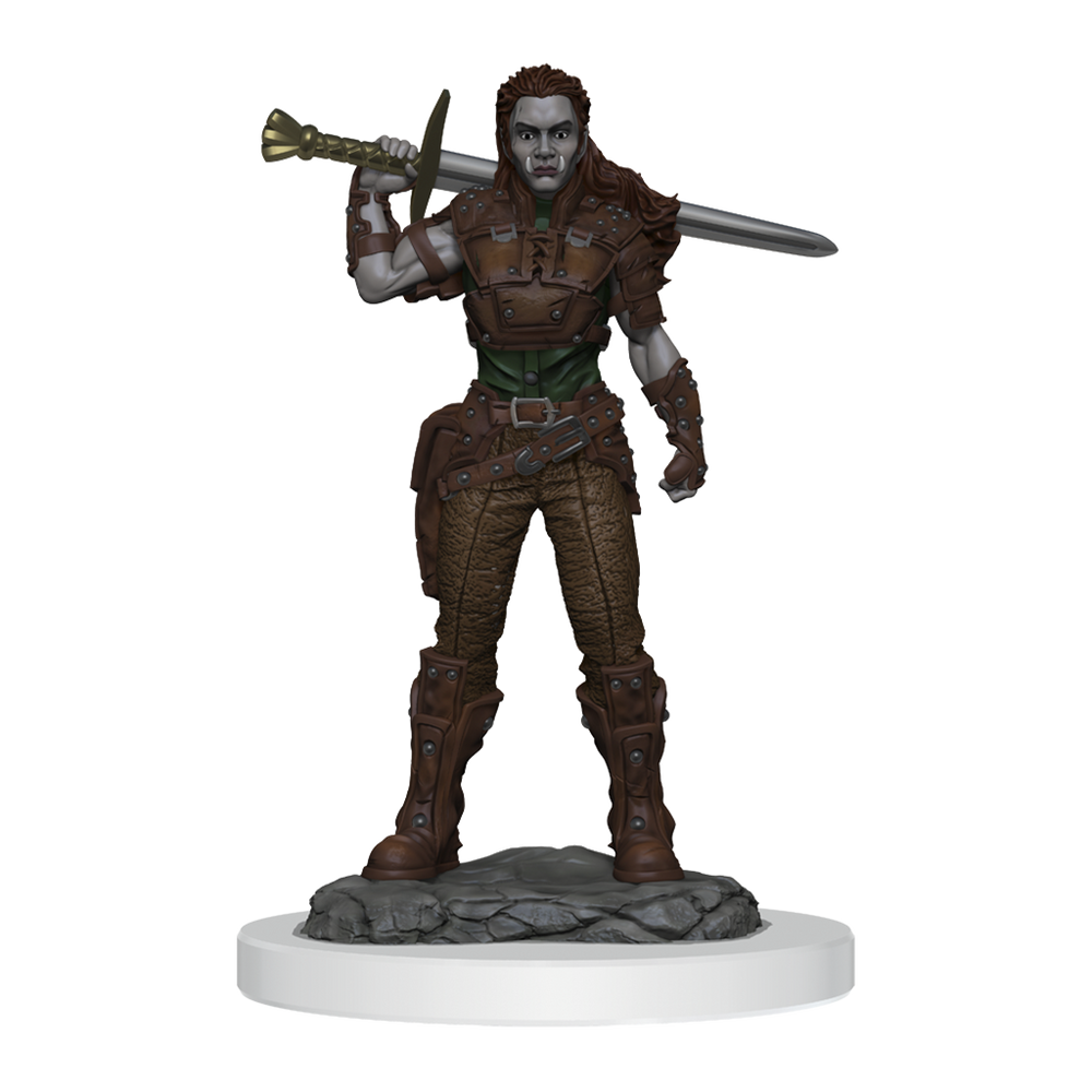 D&D: Nolzur's Marvelous Miniatures - Orc Fighter Female (ONLINE ORDER ONLY)