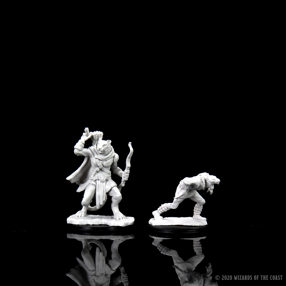 D&D: Nolzur's Marvelous Miniatures - Wererat & Weretiger (ONLINE ORDER ONLY)