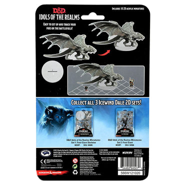 D&D: Idols of the Realms - Icewind Dale: Rime of the Frostmaiden - 2D Young Adult White Dragon (ONLINE ORDER ONLY)