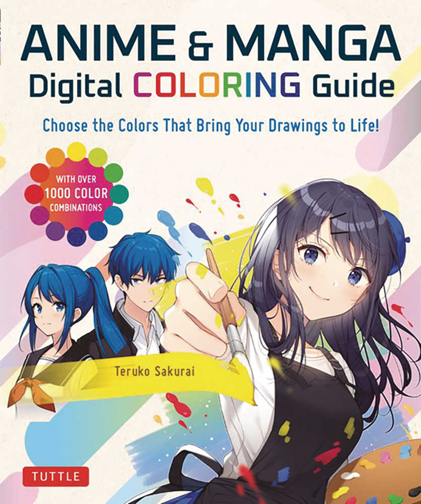 Anime & Manga Digital Coloring Guide Softcover