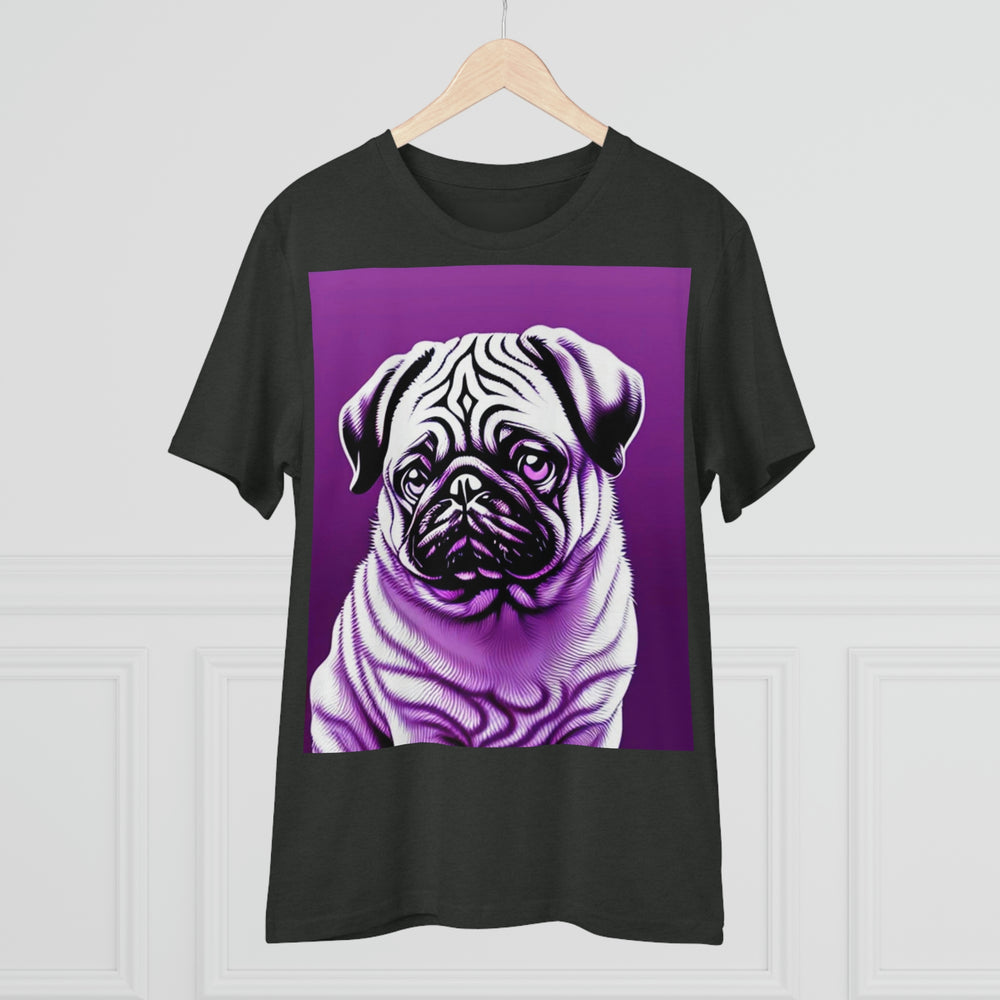 Pug In Purple Eco_Friendly Organic Creator T-shirt - Unisex