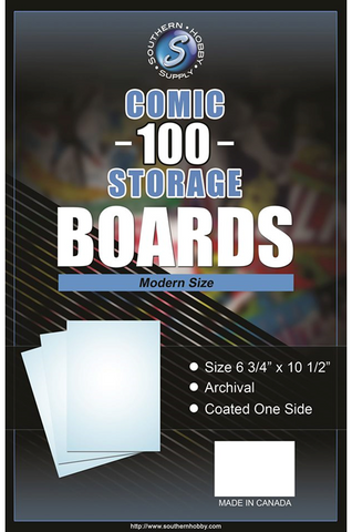 Comic  Boards Modern / Current Size (100 Pack) SHS