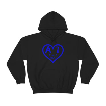 Anime Imports 2010 Heart Logo (BLUE) Unisex Heavy Blend™ Hooded Sweatshirt