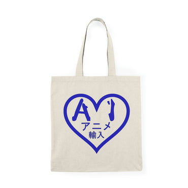 Anime Imports 2010 Logo (Blue) Natural Tote Bag