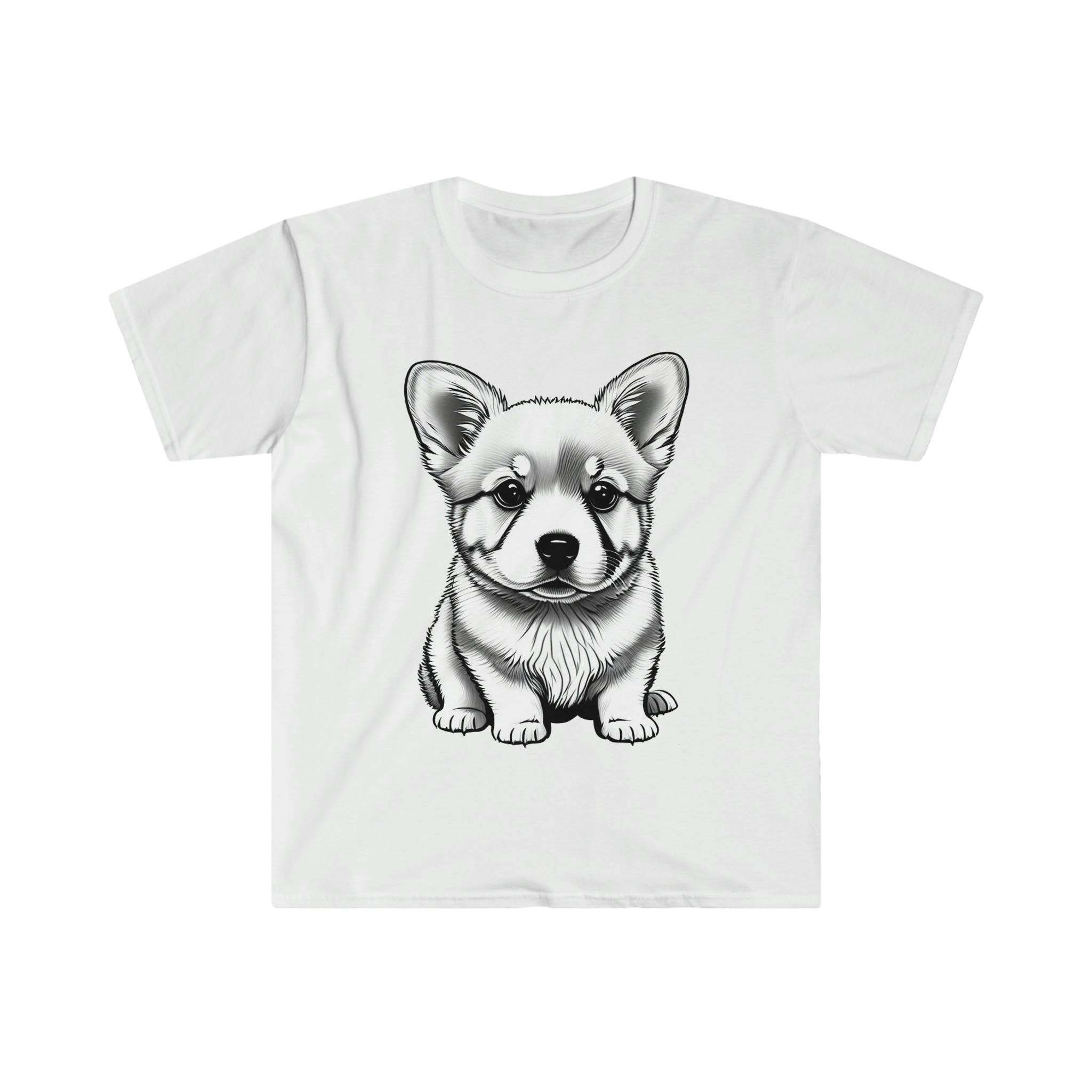 Corgi Pup Unisex Softstyle T-Shirt