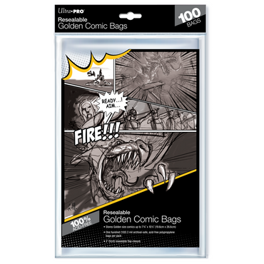 Golden Age Comic Bags Resealable (100 Pack)  - Ultra Pro