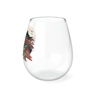 Sakura Temple Stemless Wine Glass, 11.75oz