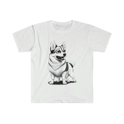 Happy Corgi Unisex Softstyle T-Shirt