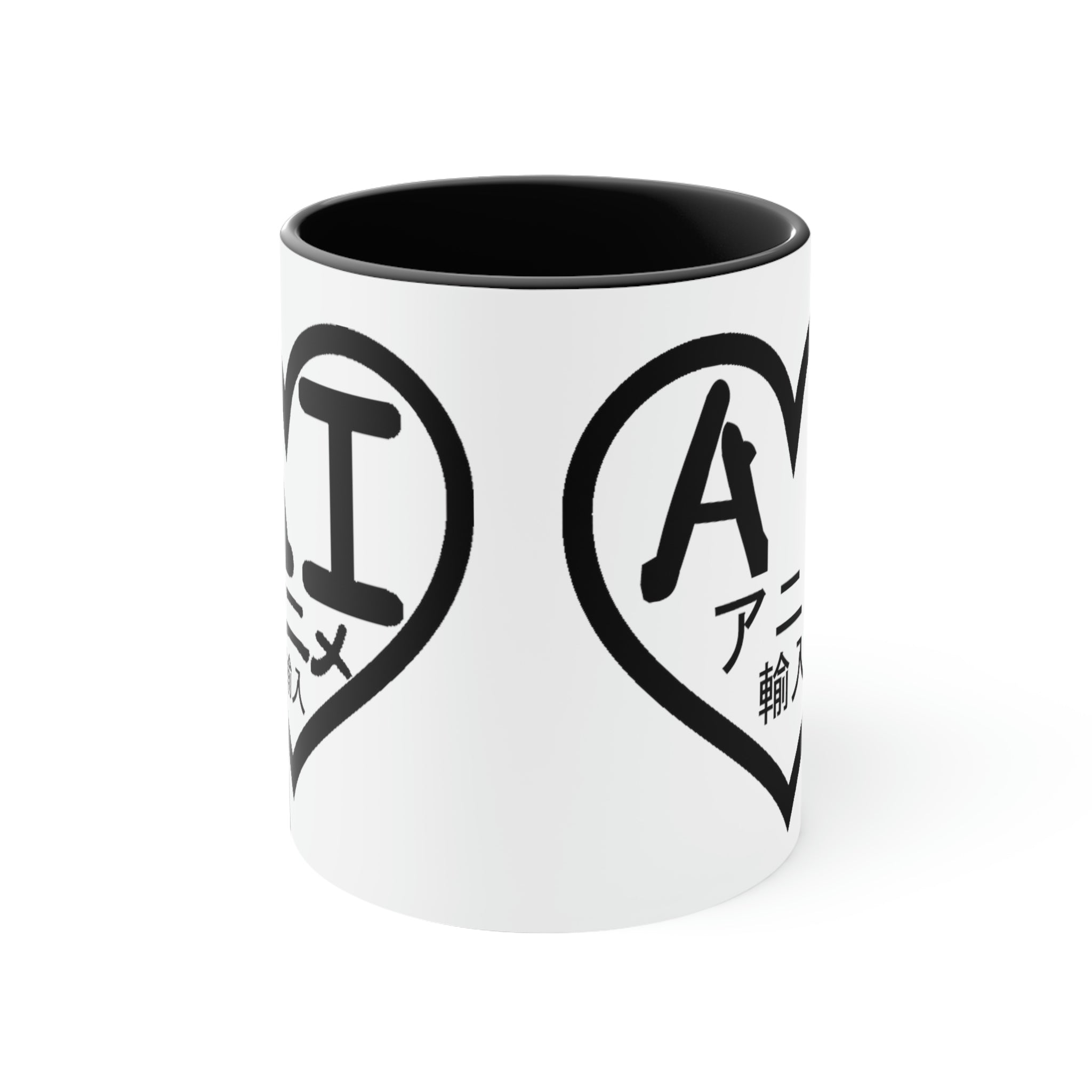 AI Logo 2001 & 2007 Black Logo) Accent Coffee Mug, 11oz