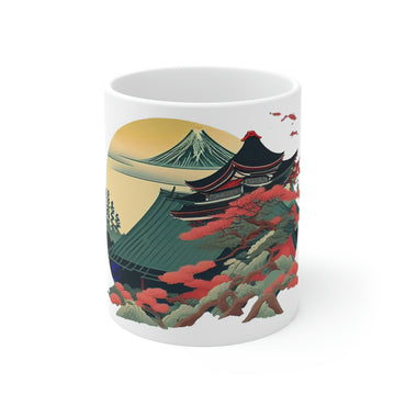 Sakura Temple Ceramic Mug 11oz