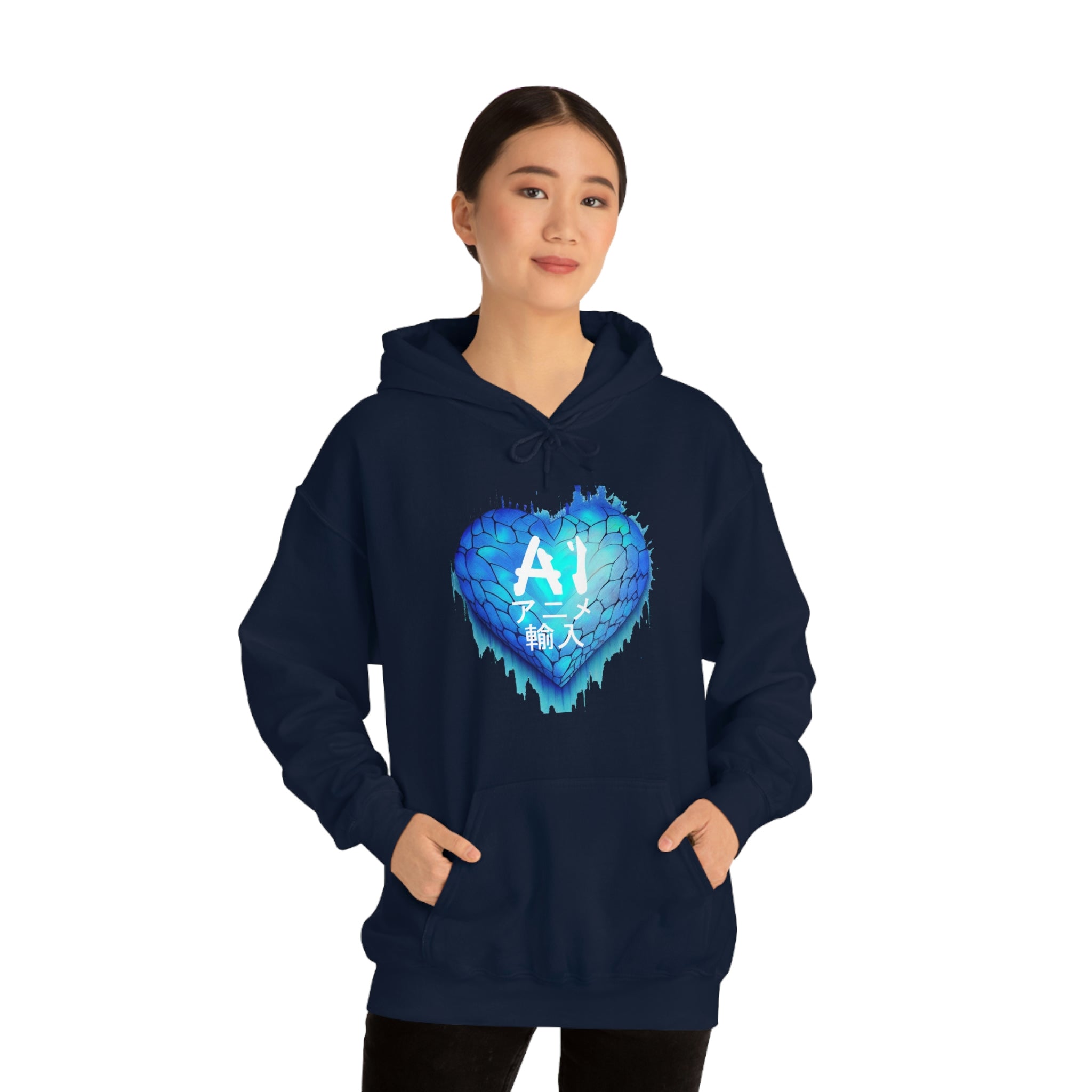 Anime Imports Frozen Heart Logo Unisex Heavy Blend™ Hooded Sweatshirt