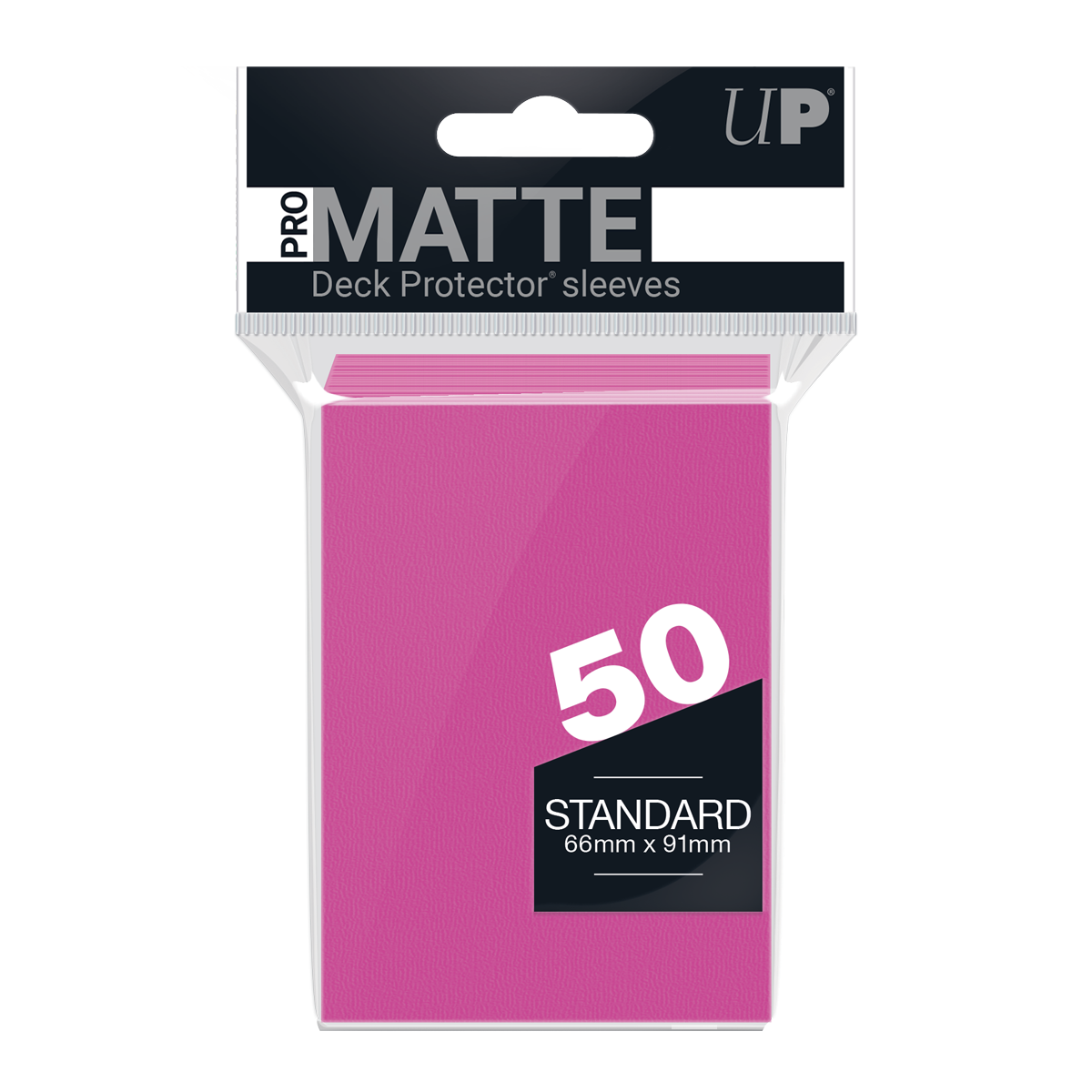 Ultra PRO: Standard 50ct Sleeves - PRO-Matte (Bright Pink)
