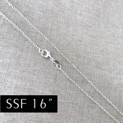 16" - 925 Sterling Silver Filled Necklace Chain - Dainty Fine - 16" - 16 Inch - Lobster Claw Clasp - .925 Stamped - Cable Chain (ONLINE ORDER ONLY)