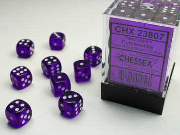 Chessex Translucent 12mm 6-Sided Dice Block (ONLINE ORDER ONLY)