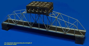 12" Steel Bridge for Vehicle or Railroad (Matboard) - 285CSS013 (Online Order Only)
