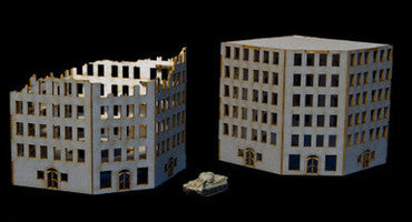 6mm European Corner Building and Ruined Version - 285CSS016 (Online Order Only)