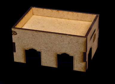 Middle East One Story Building With Removable Roof (MDF) - 15MMDF014-R (Online Order Only)