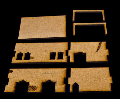Middle East One Story Building With Removable Roof (MDF) - 15MMDF014-R (Online Order Only)