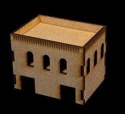 Middle East Two Story Building With Removable Roof (MDF) - 15MMDF020-R (Online Order Only)